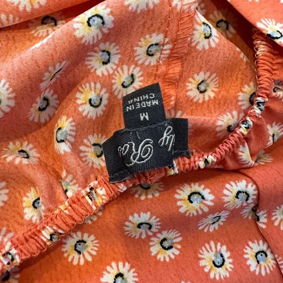 Lily Rose | Womens M High Neck Ditsy Floral Knee Length Dress Halter Cut Out - Picture 10 of 11